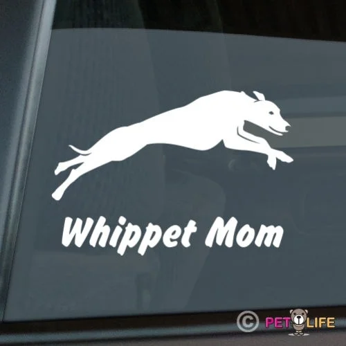 Виниловая наклейка Whippet Mom Die Cut-v2 английская Наклейка на окно 18 см | Игрушки и хобби