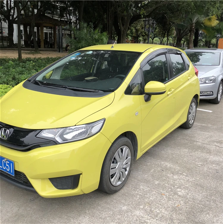 Для Honda Fit Пластик оконный козырек Vent Оттенки Защита от солнца Дождь Отражатель гвардии для FIT Jazz Автоаксессуары 4 шт./компл