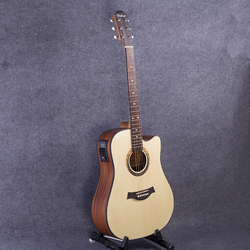 2018 New 41 inch Folk acoustic electric box EQ guitar picea asperata rosewood beginner unisex