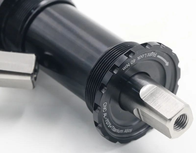 Titanium BSA english threaded square taper bottom bracket