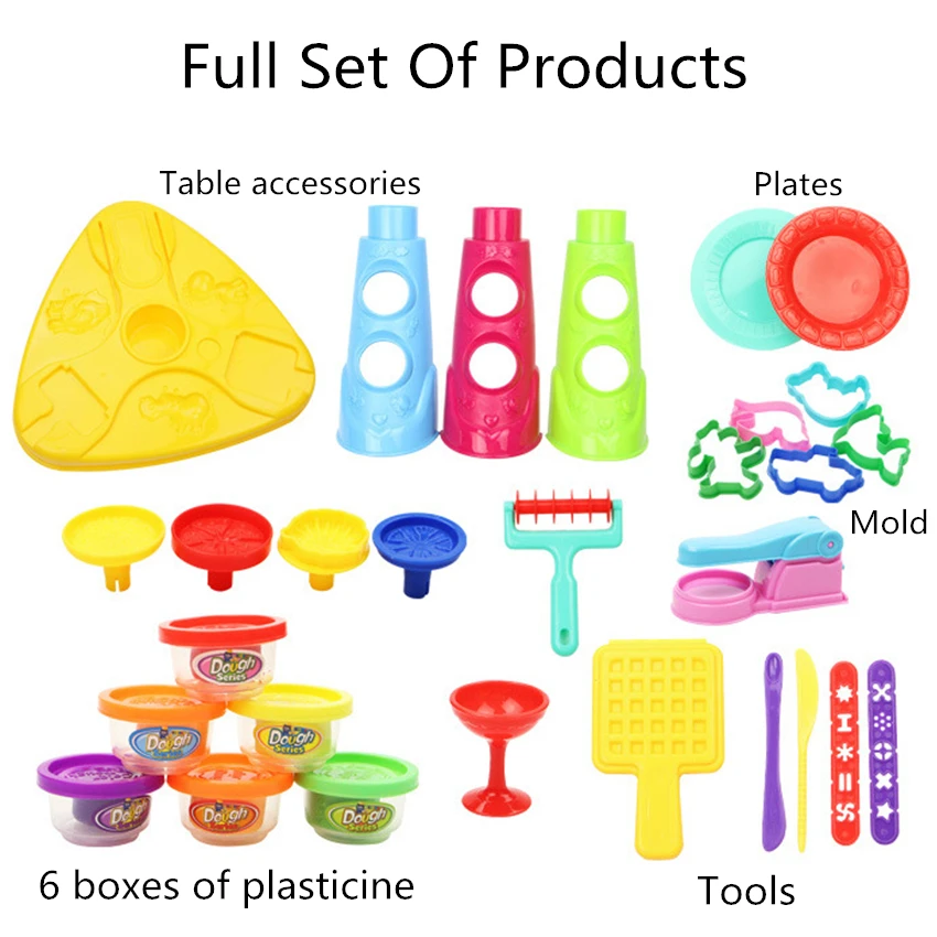 DIY Plasticine Table Animals Playdough Mud Foam Gadget Charm Play Clay Model Maker Putty Kit Polymer Fimo Tool Toys For Children DIY Plasticine Table Animals Playdough Mud Foam Gadget Charm Play Clay Model Maker Putty Kit Polymer Fimo Tool Toys For Children
