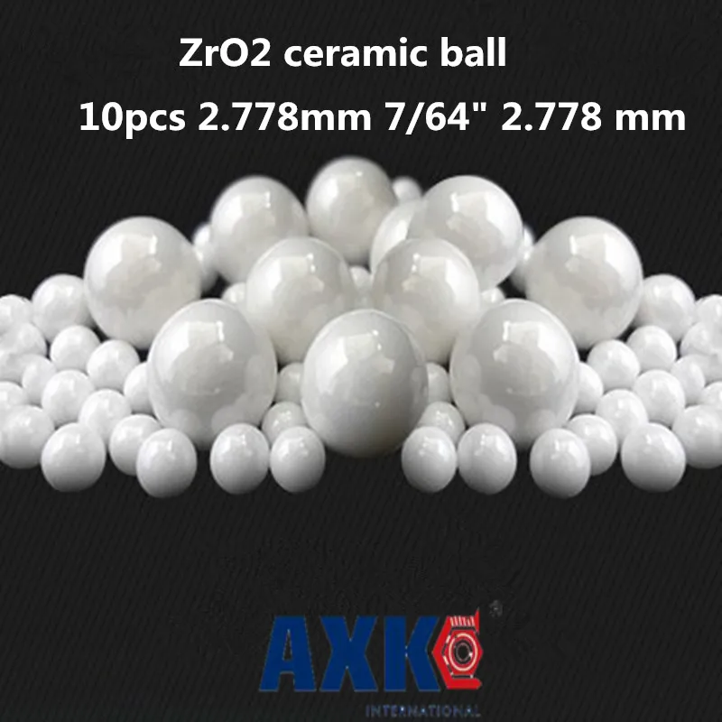 Axk 10 шт 2 778 мм 7/64 &quot2 Zro2 керамические шарики циркония используемые в
