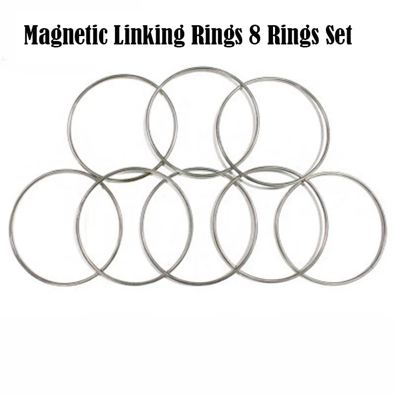 

Magnetic Linking Ring 8 Eight Rings Set - Large Size (Dia. 30cm,Stainless Steel) Magic Tricks Stage Illusions Gimmick Props Fun