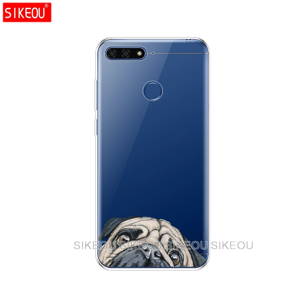 Силиконовый чехол для телефона Huawei Honor 7A PRO 7C Y5 Y6 Y7 Y9 2017 2018 Prime защитный с мультяшным