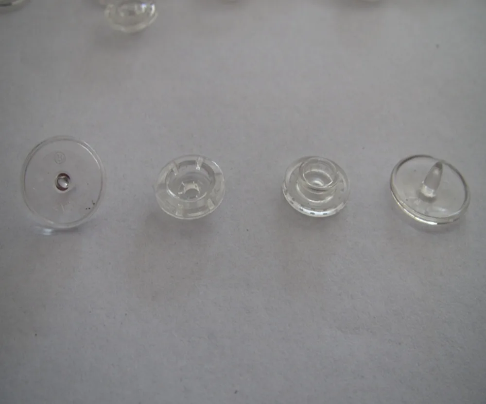 

Free shipping 20 sets KAM snap button for sewing baby color plastic fastener snap button transparent clear 100set