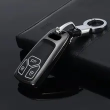 Световой кожаный чехол для автомобильных ключей, крышка чехол для Audi A5 Q7 S4 S5 A4 B9 Q7 A4L и формирующая листы для кровли 4 м TT TTS RS 8 S смарт-ключ чехол