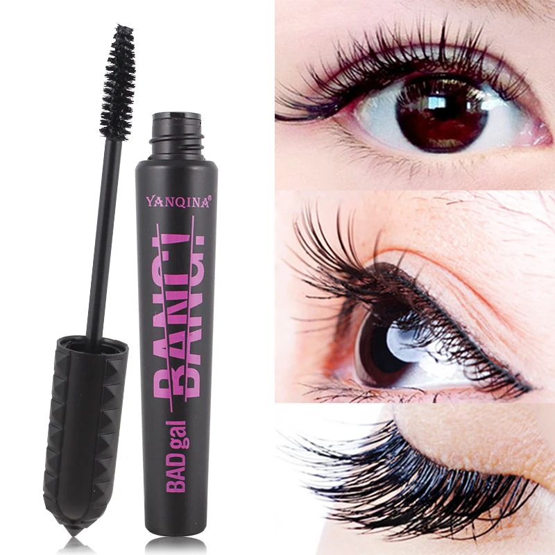 Eyelash Curler Mascara Curling Thick Lengthening Eyes Makeup Moisturizer Dry Fast/Quick Eyelashes Cosmetic Long Lasting Mascaras |