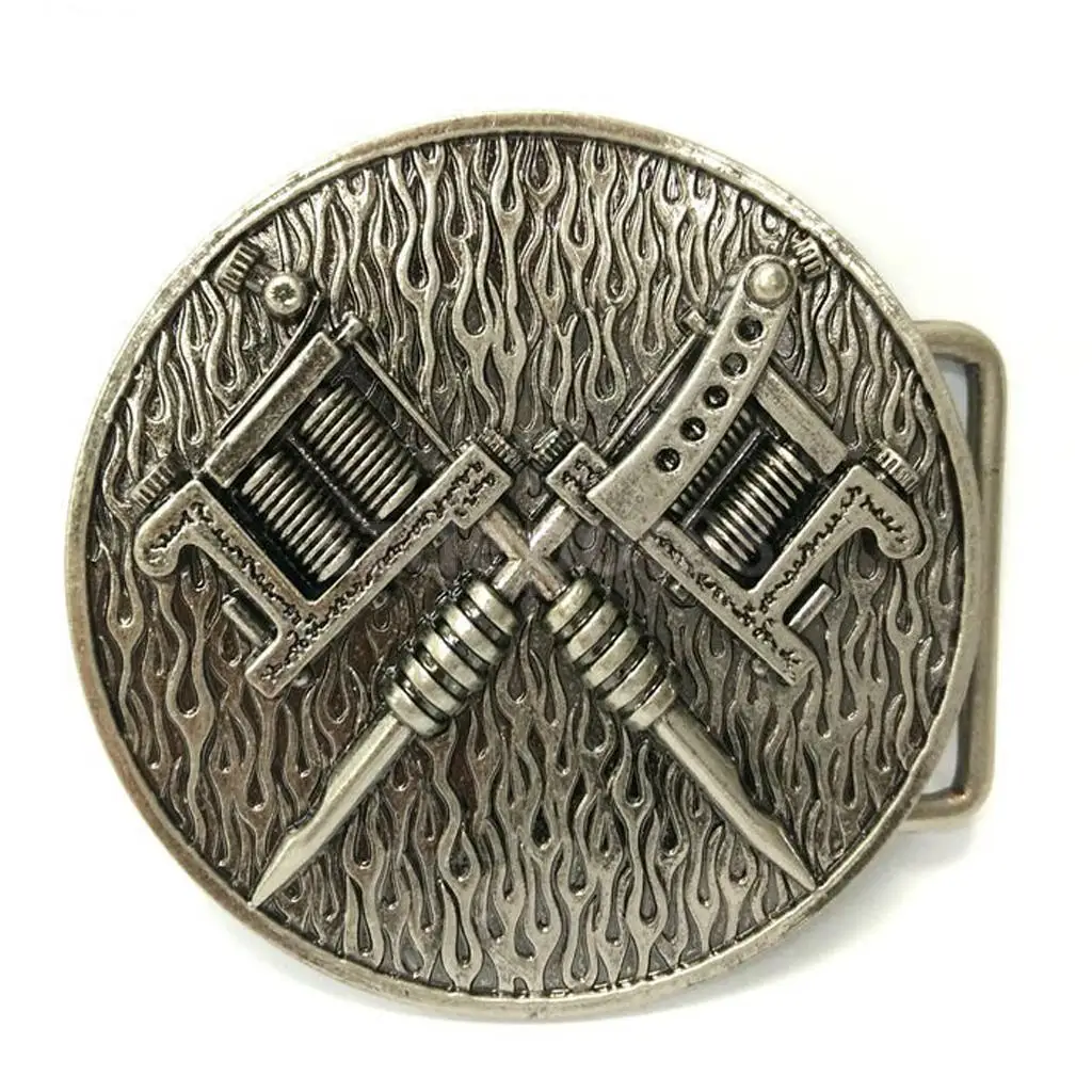 

Western Cowboy Machine Tool Belt Buckle Mens Punk Gothic Biker Motorcycle