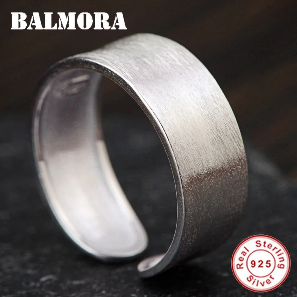 Женское и мужское кольцо BALMORA Элегантное открытое из стерлингового серебра 925