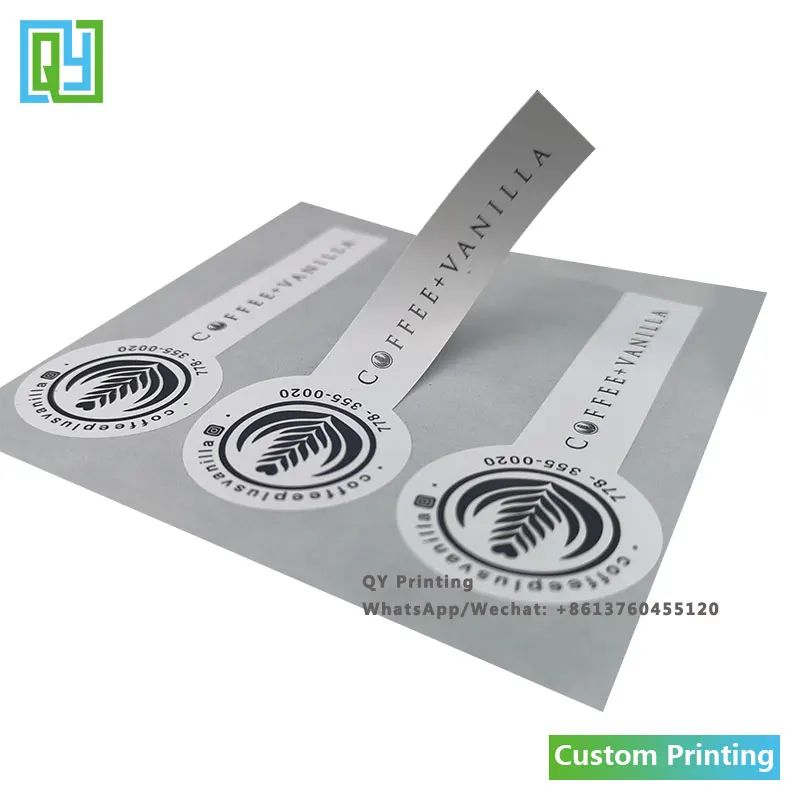 1000pcs 35x100mm 무료 배송 사용자 정의 인쇄 스티커 사각형 모양 고품질 종이 레이블 인감 레이블