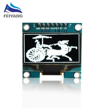 

1PCS SAMIORE ROBOT 1.3" OLED module white color 7pin 128X64 1.3 inch OLED LCD LED Display Module 1.3" SPI Communicate