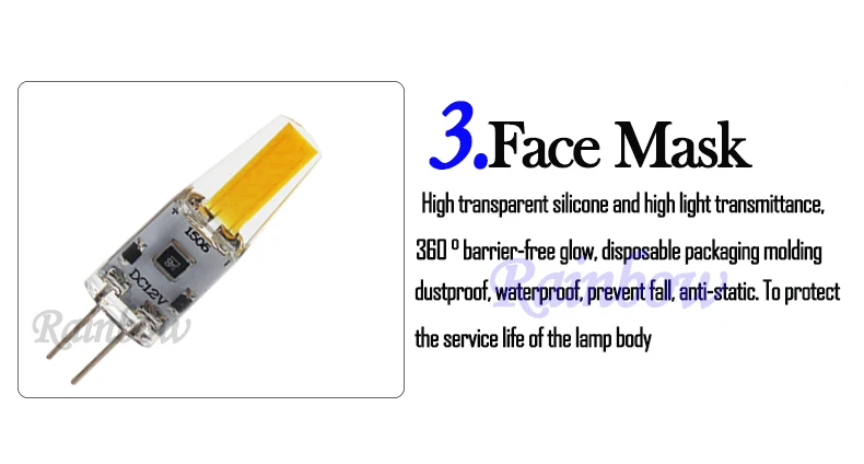 3W 6W 9W COB BULB 55