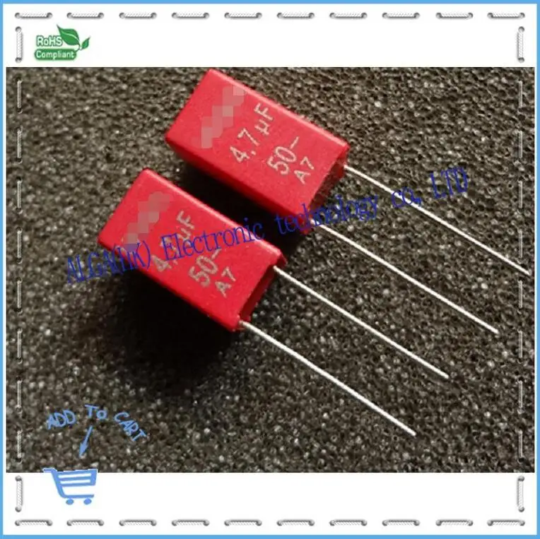 

New German wei ma MKS2 import 4.7uf membrane capacit 4u7 p5 475 50v Accuracy: 20%