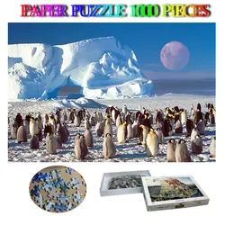 Пингвин вечерние взрослых головоломки Бумага 1000 штук головоломки прекрасный головоломки с изображением животных игрушки для взрослых