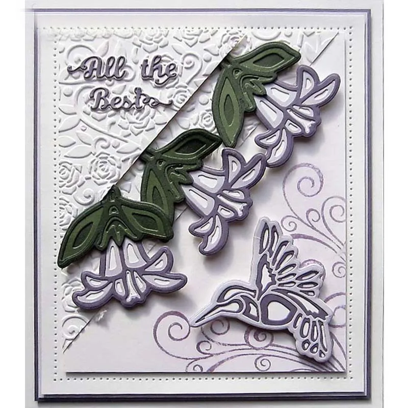 

2pcs All the Best Metal Cutting Dies Stencil For DIY Scrapbooking Decorative Embossing Suit Paper Cards Template Handcarft 2019
