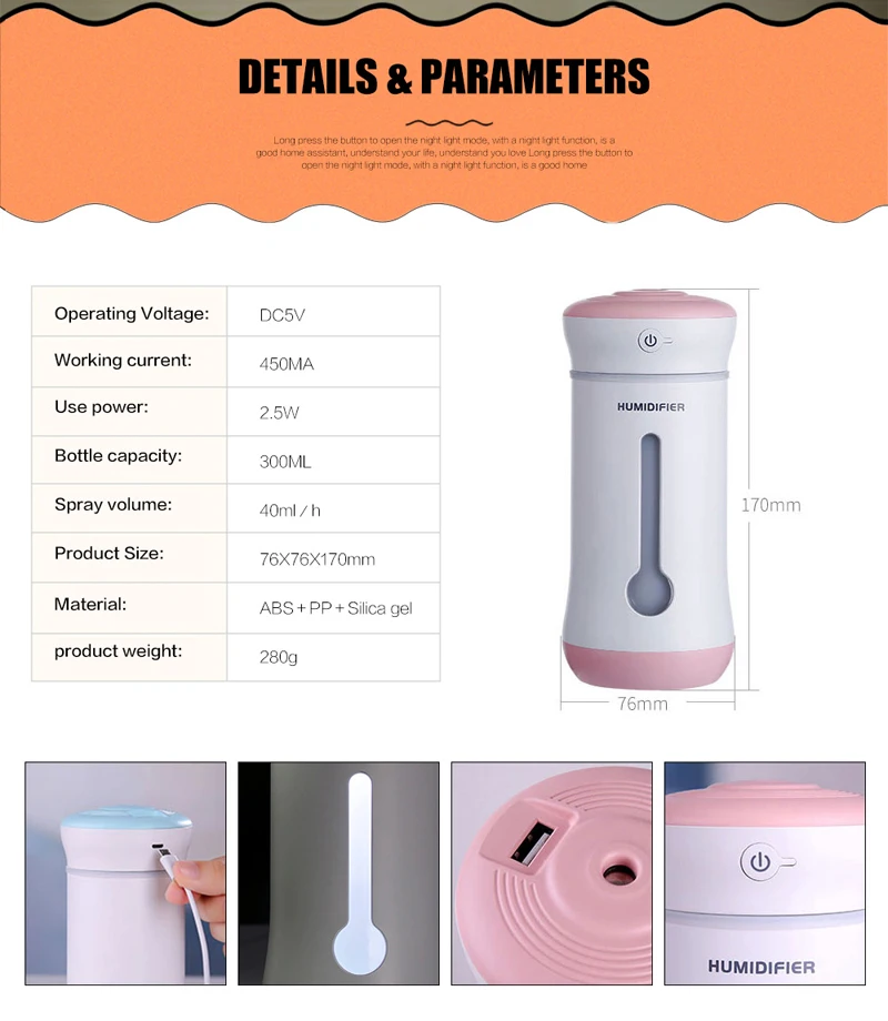 mini usb humidifier