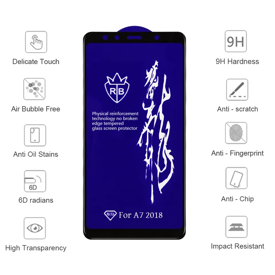 6D Glass for Samsung Galaxy M20 M10 A8s A9s Screen Protector 5D Tempered Glass for Samsung J8 J2 Pro J4 J6 A6 A8 Plus A9 A7 2018 (13)