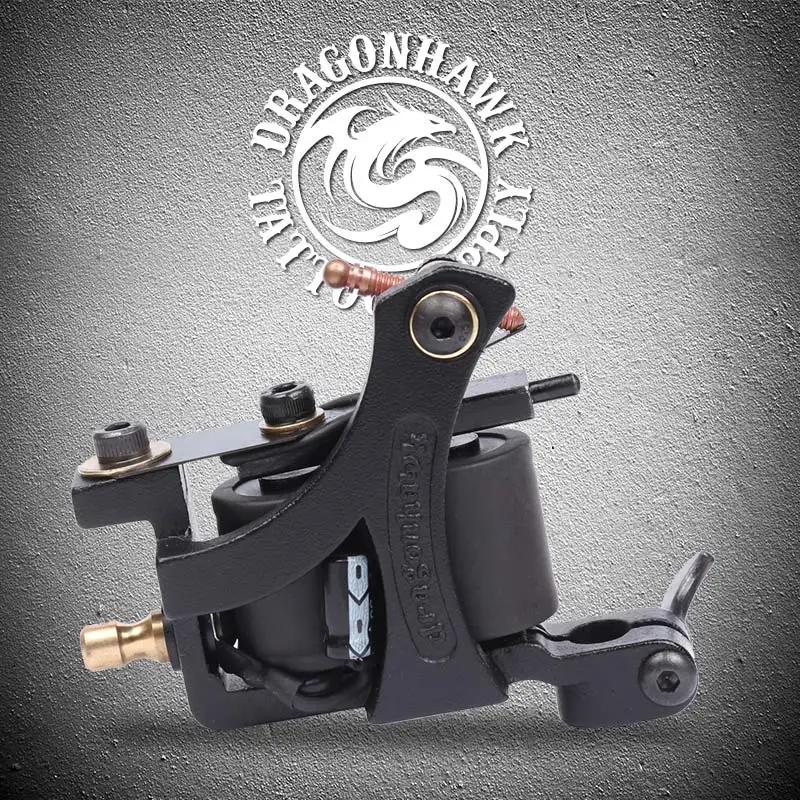 

Good Quality Tattoo Machine 8 Wraps Coils Tattoo Guns Liner Shader Iron Frame for Beginner