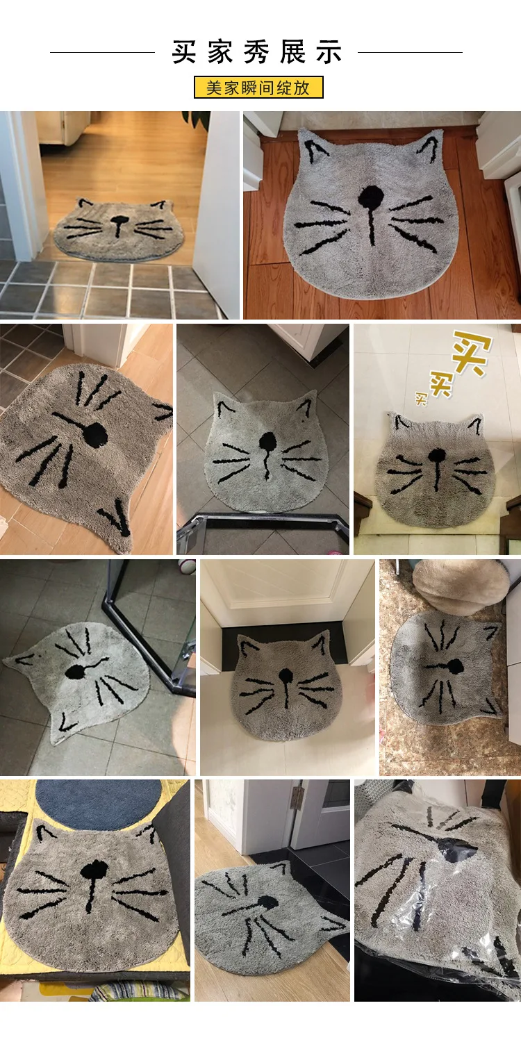 water absorption cat carpet for bathroom round bath mats in the kitchen home decoration scallop snails anti slip rug DW019