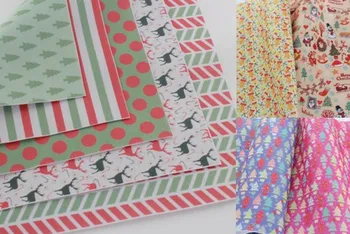 

Pretty 10 Designs Merry Christmas Deer Santa Claus Tree Printed Nonwoven Polyester Felt Fieltro feltro 15x15cm