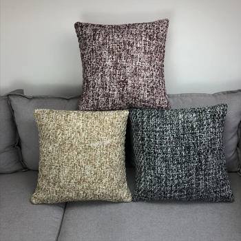 

45x45cm solid color acrylic wool knitted cushion cover sofa decorative lumbar pillow cover throw pillow case