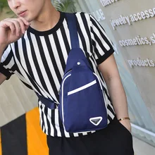 Мужской груди мешок Мода Досуг человек Оксфорд ткань в Корейском стиле Посланник Сумка для подростка модная сумка Crossbody Travel