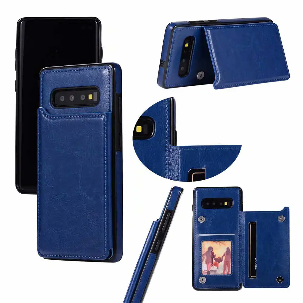 silicone case samsung Card holder Phone Case For Samsung Galaxy S22 S21 S20 FE Note 10 9 8 20 Ultra S10 S9 S8 Plus S10E S7 edge Leather Wallet Cover best case for samsung