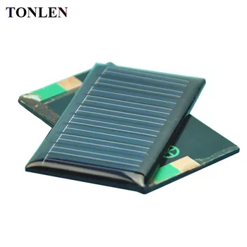 

TONLEN 10PCS 5 V Epoxy Solar Panel 30mA 0.15W Cheap Solar Cell DIY Photovoltaic Cell Solar Battery Charger Power Bank 53*30mm