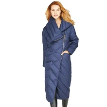 Женский пуховик для зимы, женская мода, длинный пуховик, толстый, сохраняющий тепло, пуховик для женщин EF2288