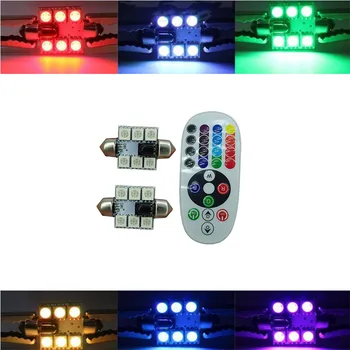 

RGB 5050 6SMD double pointed lamp, seven color remote reading lamp, blinking LED atmosphere lamp