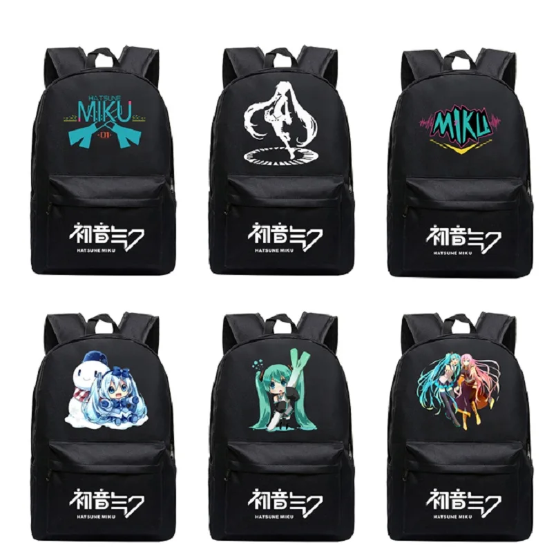 

High-Q Unisex Japan Anime Hatsune Miku VOCALOID backpacks Casual miku Bag backpack Cartoon Hatsune Miku Student Backpack