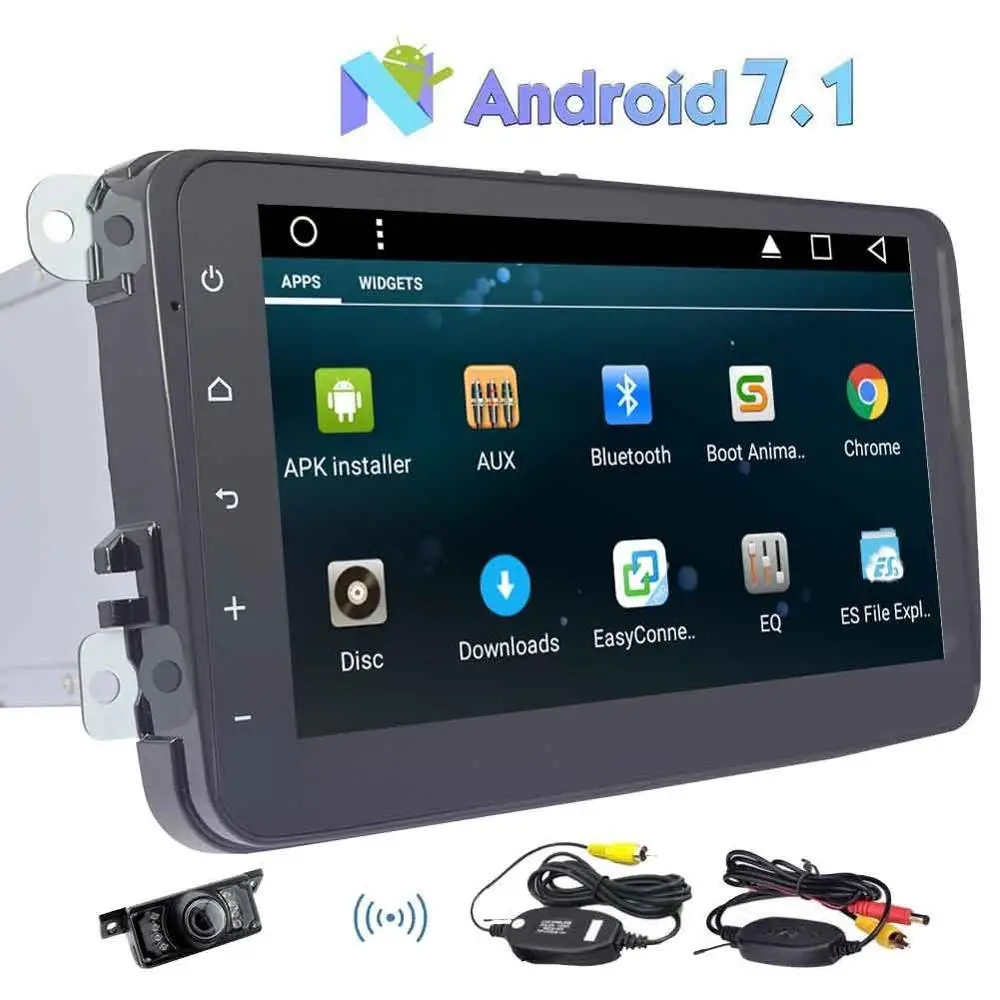 Android 7 1 Quad Core 8 Car Stereo Radio Player GPS Canbus font b Wireless b