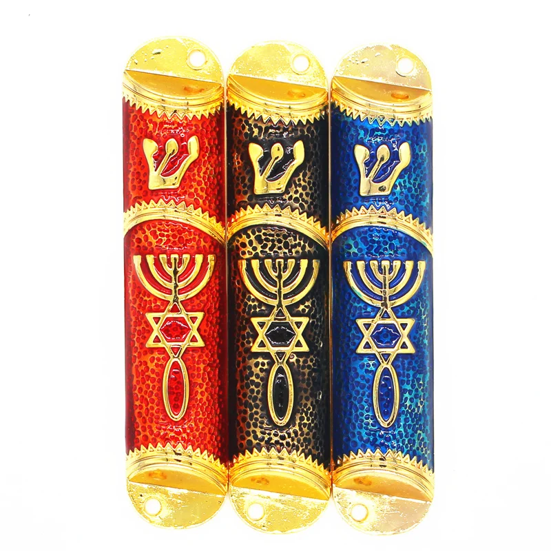 Религия иудейский Mezuzah чехол ручной работы Mezuza с пергаментом Тора свиток Mezuzah