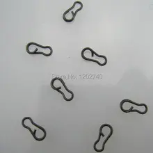 100 x Мини зажимы-скорость ссылка-Размер 11 матовый черный 9 мм для ловли карпа-Карповые стержни торцевые снасти