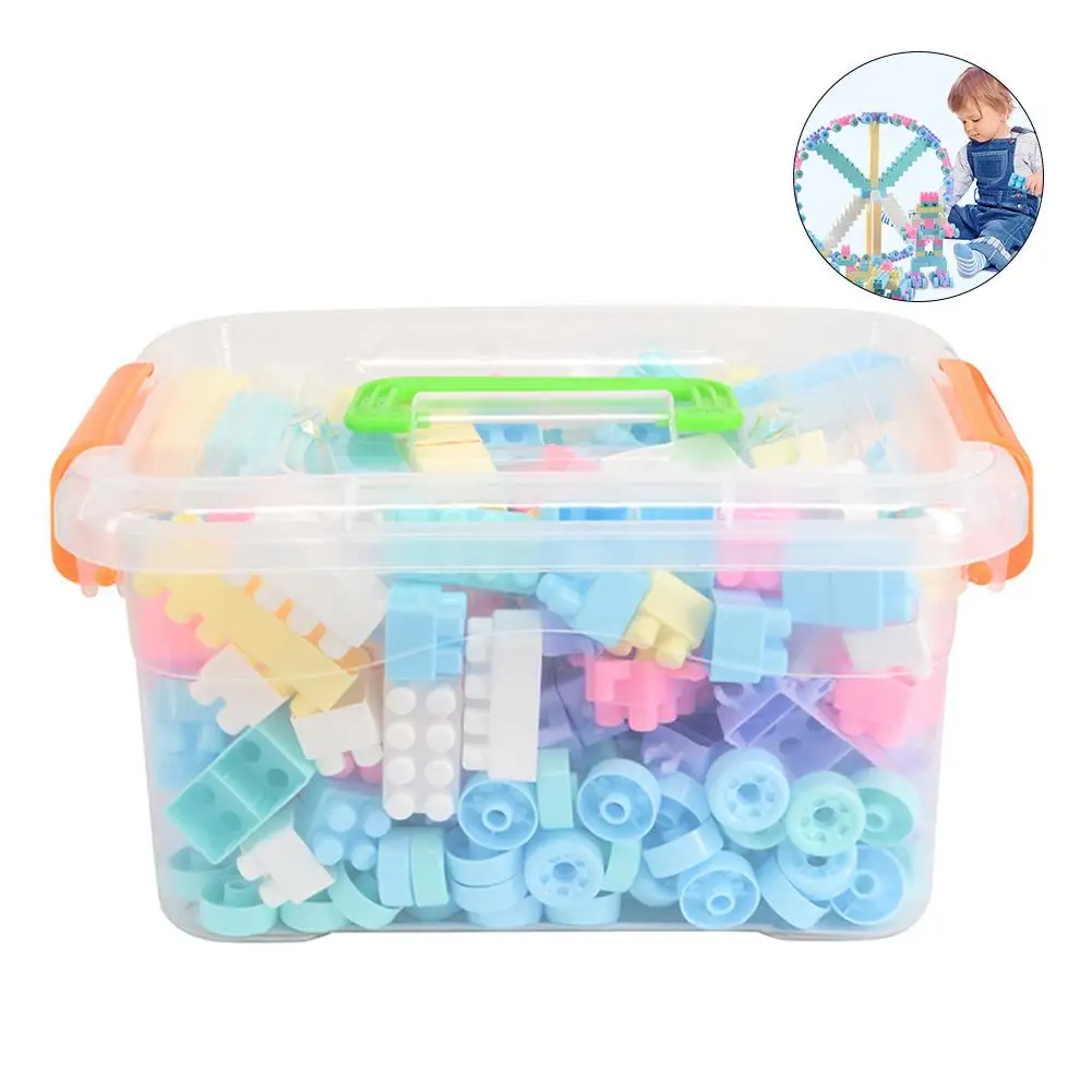 

creative blocks 225PCS Plastic Large Building Blocks With Storage Box Educational Children's innovative Toys for toddler