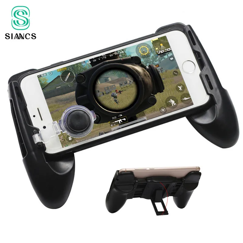 Goedkoop PUBG Mobiele Controller Telefoon Game Touch Screen Move Joystick Gamepad Gaming Game Pad Handvat Stand Grip Houder voor iPhone Android