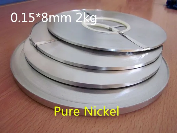 

High quality! Pure nichel 99.96% Battery pure nickel strip cell connector battery pure nickel plate 0.15*8mm 2.0kg