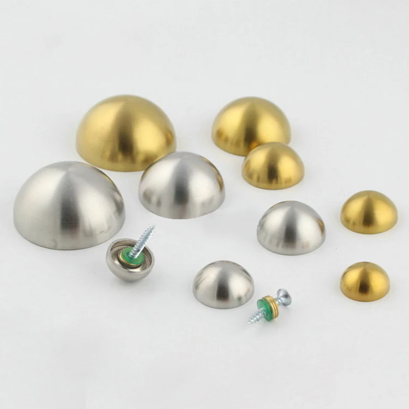 

8Pcs Semicircle Advertisement Fixed Nails Glass Stainless Steel Standoff Pins Screw Spherical Fixed Decoration Nails
