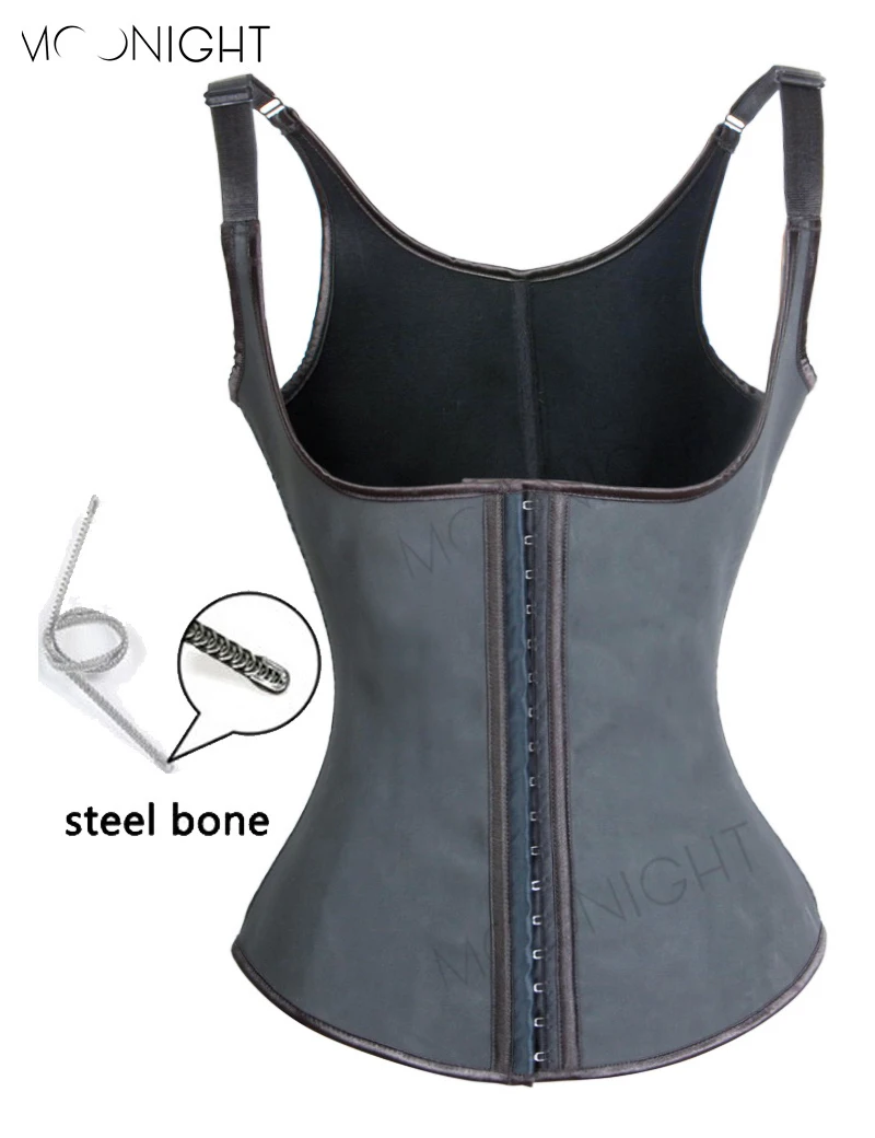 MOONIGHT Corset Latex Waist Cincher Latex Waist Trainer Waist Corsets Latex Corset Sexy
