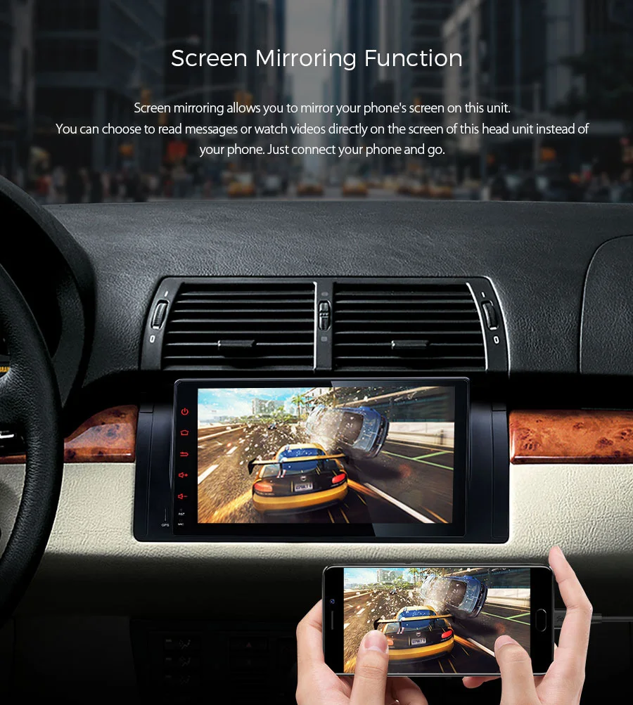 Top 9" Quad Core CPU Android 8.1 Oreo OS Car Multimedia Navigation GPS Radio for BMW X5 E53 1999 2000 2001 2002 2003 2004 2005 2006 11 Top 9" Quad Core CPU Android 8.1 Oreo OS Car Multimedia Navigation GPS Radio for BMW X5 E53 1999 2000 2001 2002 2003 2004 2005 2006 11