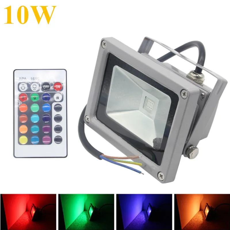 

IP65 RGB Floodlight LED Street Outdoor Lighting LED Spotlight 10W AC85-265V Refletor LED Light Outdoor Light