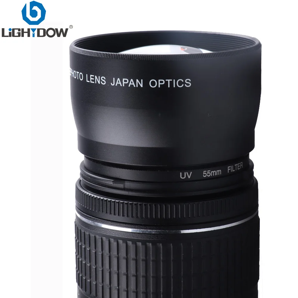 

Lightdow 55mm 2.0x Affiliated Telephoto lens for Sony Alpha A77 A280 A290 A380 A390 A580 A590 A200 A230 18-55mm Camera Lens