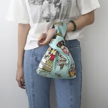 SWDF модная простая сумка на запястье с узелком маленькая сумка для ключей для мобильного телефона квадратная сумка ручной работы в сеточку с волнистым цветком женские сумки и сумочки