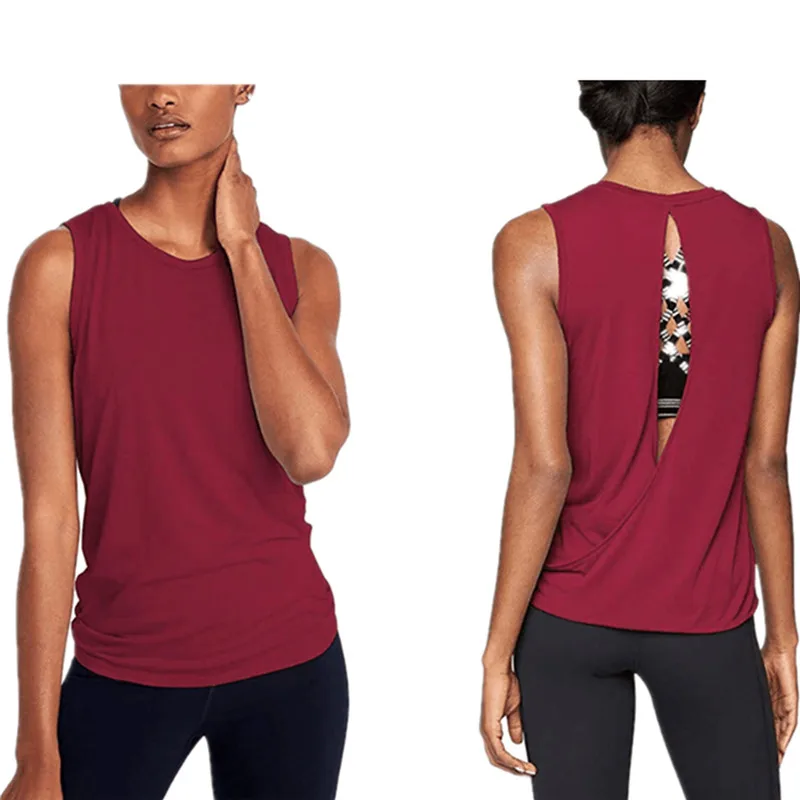 

Fashion Women Fitness Tank Top Running Vest Ladies Gym Sleeveless Sport Summer Tops For Women 2019 Streetwear Summer Top