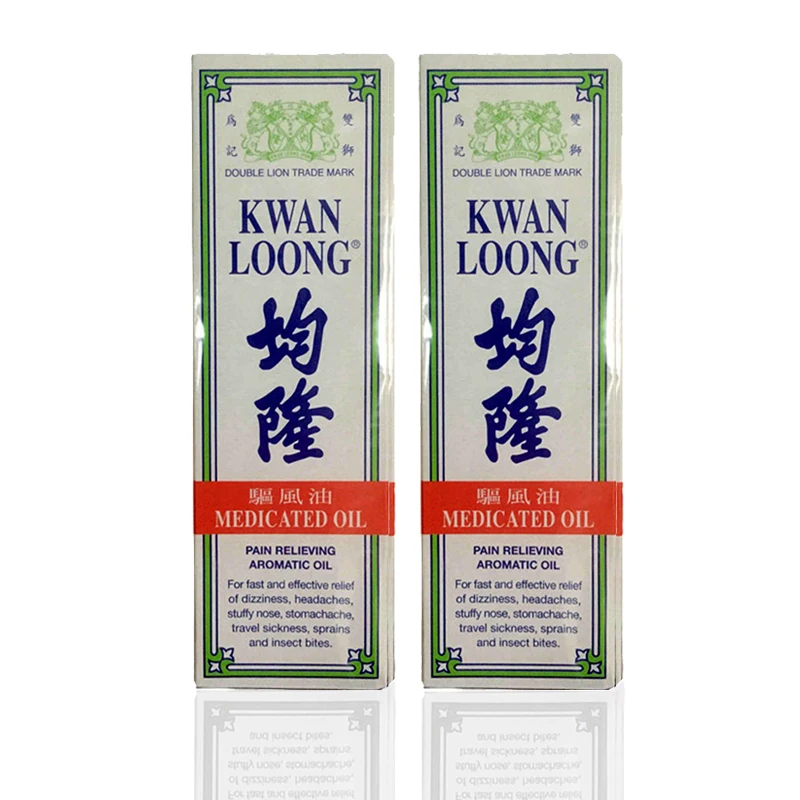 

2 bottles Kwan Loong Pain Relieving Aromatic Oil Health Supplements Pain Relief
