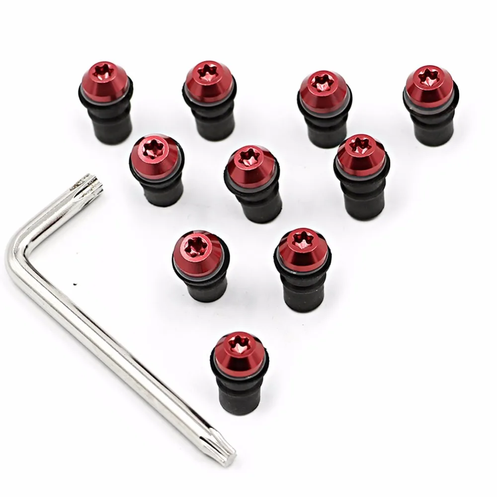 

10pcs M5 5mm Windshield Bolts Screw Nut For Aprilia RSV1000 RSV Mille ETV 1000 Ducati 748 749 848 1098 1198 1199 Panigale M1000