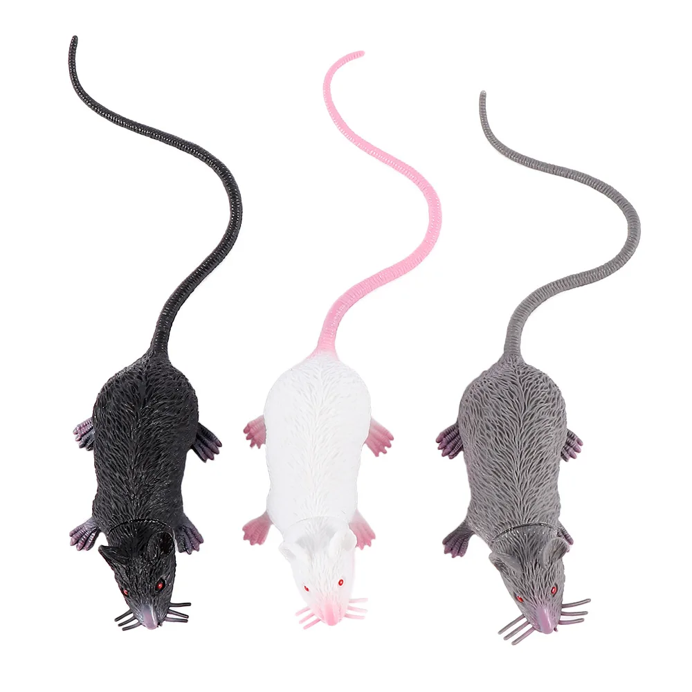 2025 Hot 1Pcs Funny Tricky Joke Fake Lifelike Mouse Model Prop Halloween Gift Toy Party Decor for Kids Novelty & Gag Toys