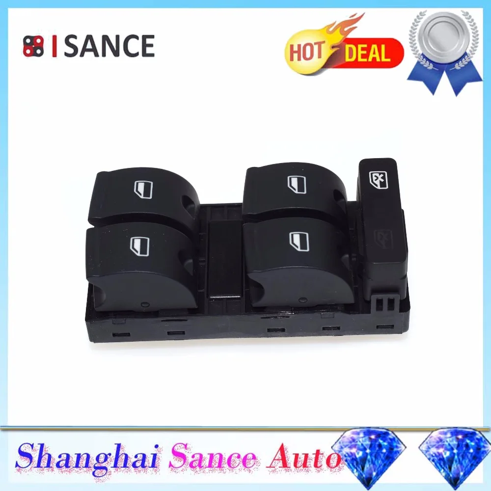 

ISANCE Master Power Window Switch Driver Side 8ED959851B For Audi A4 8E B6 B7 2000 2001 2002 2003 2004 2005 2006 2007 2008