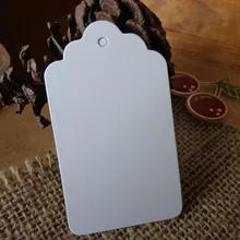 100 шт белая Закладка кружевная головка гребешка этикетка пустые бумажные бирки DIY креативная заметка Цена Этикетка подарок бирка 4x7 см