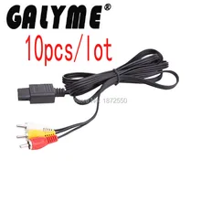 10 шт./лот Лидер продаж AV аудио-видео A/V ТВ кабель Шнур для Nintendo64N64 gamecubengc snessfc консоль ручная крышка нитка кручения из